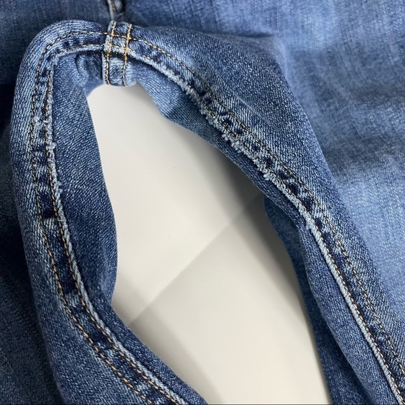 Rag & Bone Flare High Rise Jeans Raw Hem Medium Wash Jeans - Picture 12 of 12